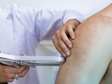 Medição de gordura no braço