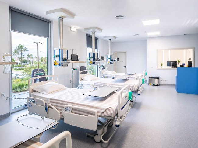 Hospital CUF Sines Vista de Cuidados Intensivos