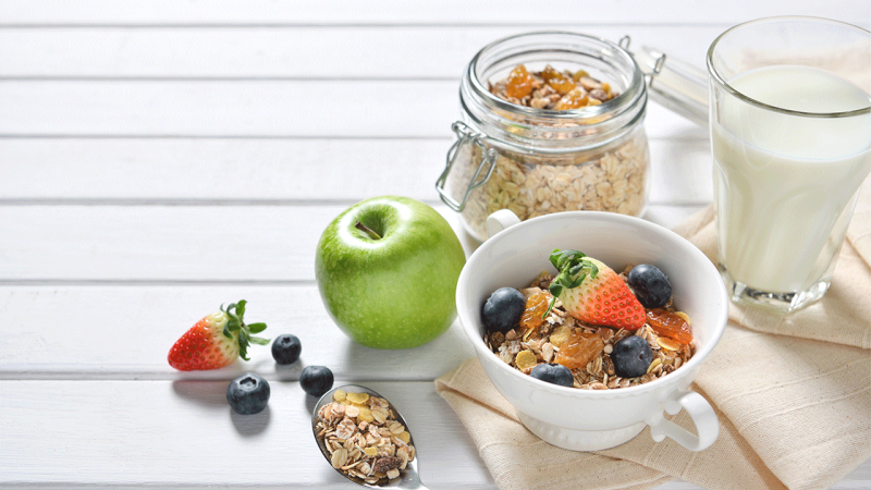 Um pequeno-almoço saudável