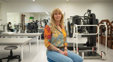 doente oncologica num ginasio