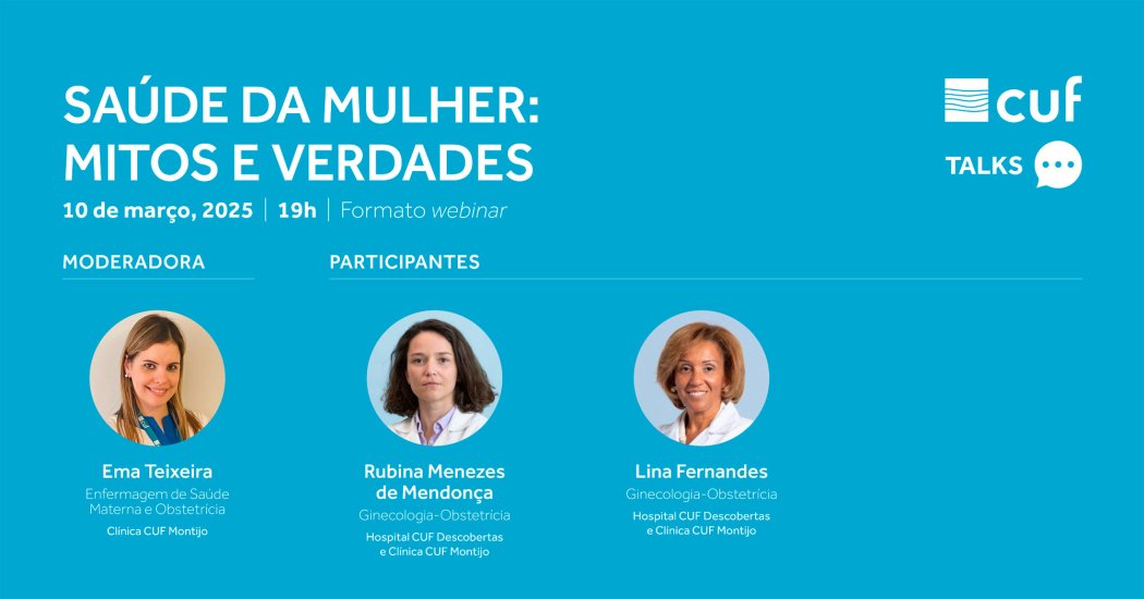 Cartaz CUF Talks: Dia da Mulher